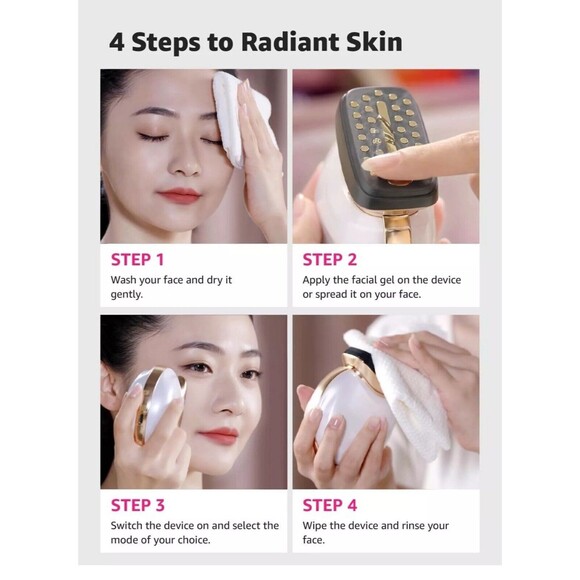 New Microcurrent Facial Device Face Massager: iFae 3 in 1 Light Therapy for Face - Picture 6 of 12